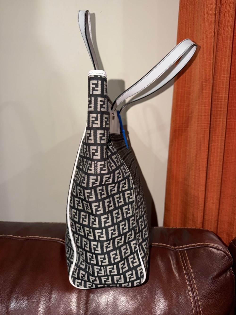 ‼️Authentic Fendi Zucchino Canvas Tote Shoulder Bag - Picture 4 of 16